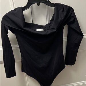 Aritzia Black Off-Shoulder Bodysuit